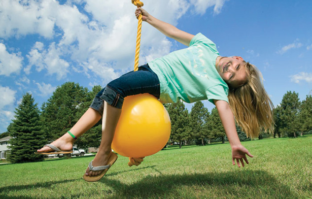 Knotted Rope with Buoy Ball- 19H - RainbowPlay